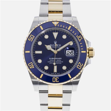 rolex silber blau|rolex submariner 126613.